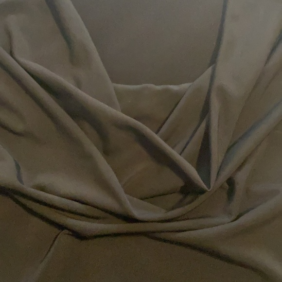 Beautiful black dress top with draped neck - Picture 2 of 4